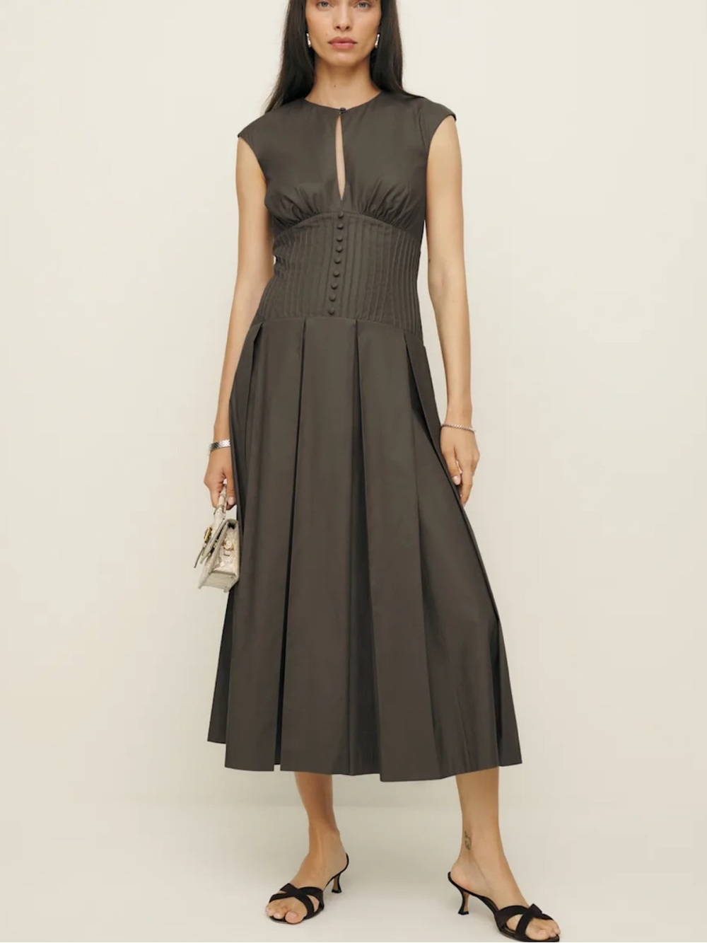 Reformation Renaie Corset-Style Midi Dress - Picture 3 of 4